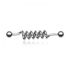 Gnarley Spirals Industrial Barbell