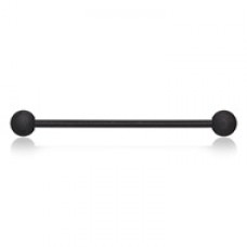 Black Matte Gun Metal Basic Industrial Barbell