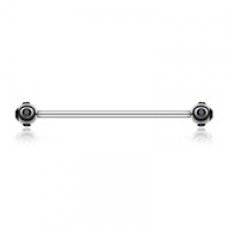 Aurora Gem Ball Industrial Barbell