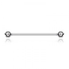 Aurora Gem Ball Industrial Barbell