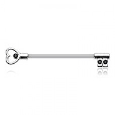 Heart's Key Industrial Barbell