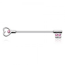 Heart's Key Industrial Barbell