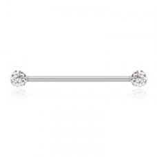 Multi-Sprinkle Dot Multi Gem Industrial Barbell