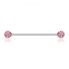 Multi-Sprinkle Dot Multi Gem Industrial Barbell