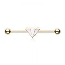 Golden Urban Diamond Industrial Barbell