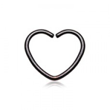Heart Shaped Bendable Twist Hoop Ring