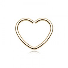 Heart Shaped Bendable Twist Hoop Ring