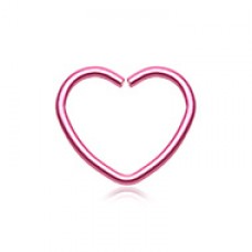 Heart Shaped Bendable Twist Hoop Ring