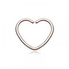 Heart Shaped Bendable Twist Hoop Ring