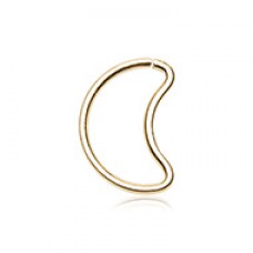Moon Shaped Bendable Twist Hoop Ring