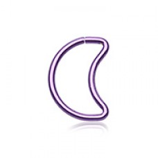 Moon Shaped Bendable Twist Hoop Ring