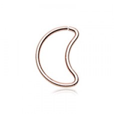 Moon Shaped Bendable Twist Hoop Ring