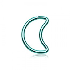 Moon Shaped Bendable Twist Hoop Ring