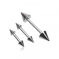 Spike Straight Steel Barbell