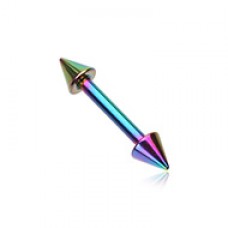 Colorline Spike Straight Steel Barbell