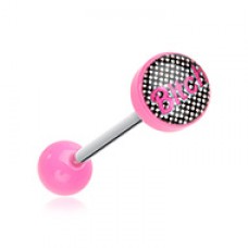 Retro Bitch Acrylic Logo Barbell