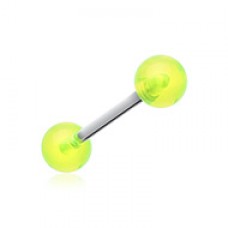 UV Acrylic Barbell Tongue Ring
