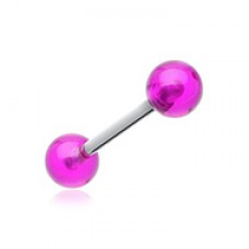 UV Acrylic Barbell Tongue Ring