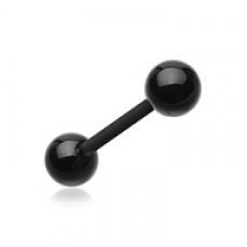 UV Acrylic Bio Flexible Shaft Barbell Tongue Ring