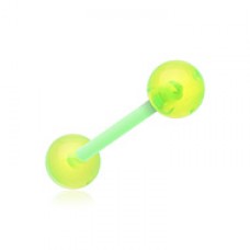 UV Acrylic Bio Flexible Shaft Barbell Tongue Ring