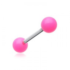 Neon Acrylic Barbell Tongue Ring