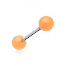 Glow in the Dark UV Acrylic Barbell Tongue Ring