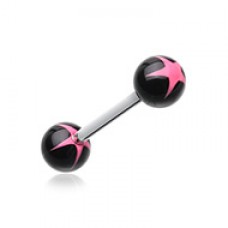 Nova Star Acrylic Top Barbell Tongue Ring