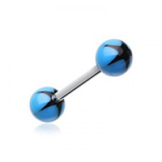 Nova Star Acrylic Top Barbell Tongue Ring