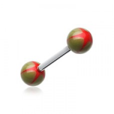 Nova Star Acrylic Top Barbell Tongue Ring