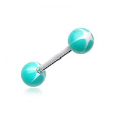 Nova Star Acrylic Top Barbell Tongue Ring