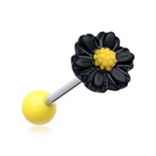Adorable Daisy Acrylic Barbell Tongue Ring