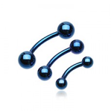 Colorline PVD Basic Curved Barbell Ring