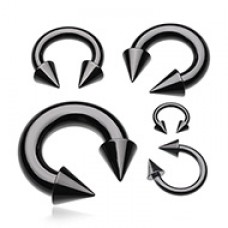 Colorline PVD Basic Spike Top Horseshoe Circular Barbell