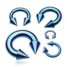 Colorline PVD Basic Spike Top Horseshoe Circular Barbell