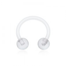 UV Acrylic Bio Flexible Shaft Horseshoe Circular Barbell