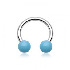 Neon UV Acrylic Horseshoe Circular Barbell