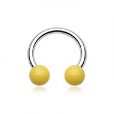 Neon UV Acrylic Horseshoe Circular Barbell