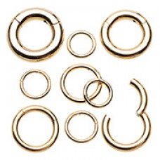 Gold Plated Seamless Clicker Ring