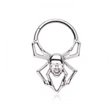 Spider Steel Seamless Hinged Clicker Ring