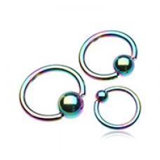 Colorline PVD Steel Captive Bead Ring