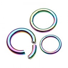 Colorline PVD Segmented Captive Bead Ring