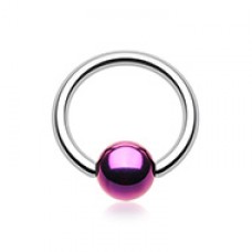 Colorline PVD Ball Ends Steel Captive Bead Ring