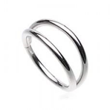 Double Hoop Steel Seamless Hinged Clicker Ring