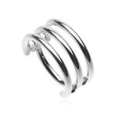 Triple Hoop Steel Seamless Hinged Clicker Ring