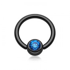 Colorline PVD Gem Ball Captive Bead Ring
