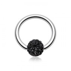 Multi-Sprinkle Dot Multi Gem Captive Bead Ring