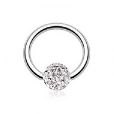 Multi-Sprinkle Dot Multi Gem Captive Bead Ring
