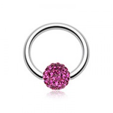 Multi-Sprinkle Dot Multi Gem Captive Bead Ring