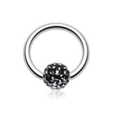 Multi-Sprinkle Dot Multi Gem Captive Bead Ring