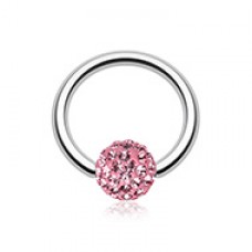 Multi-Sprinkle Dot Multi Gem Captive Bead Ring